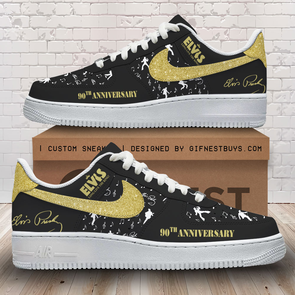 JWFancy Elvis Presley Air Low-Top Sneakers Shoes For Men And Women