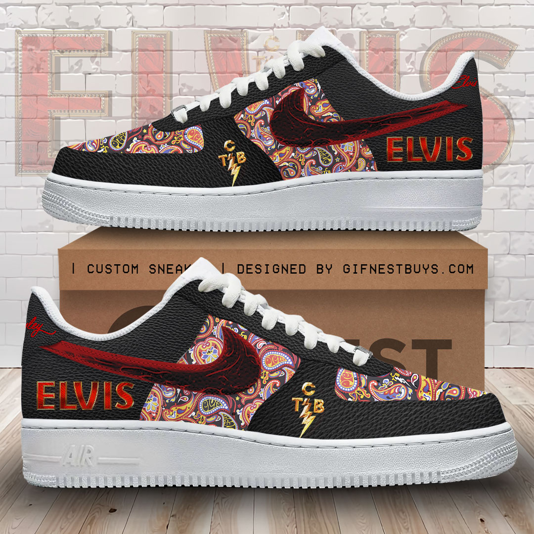 JWFancy Elvis Presley Air Low-Top Sneakers Shoes For Men And Women
