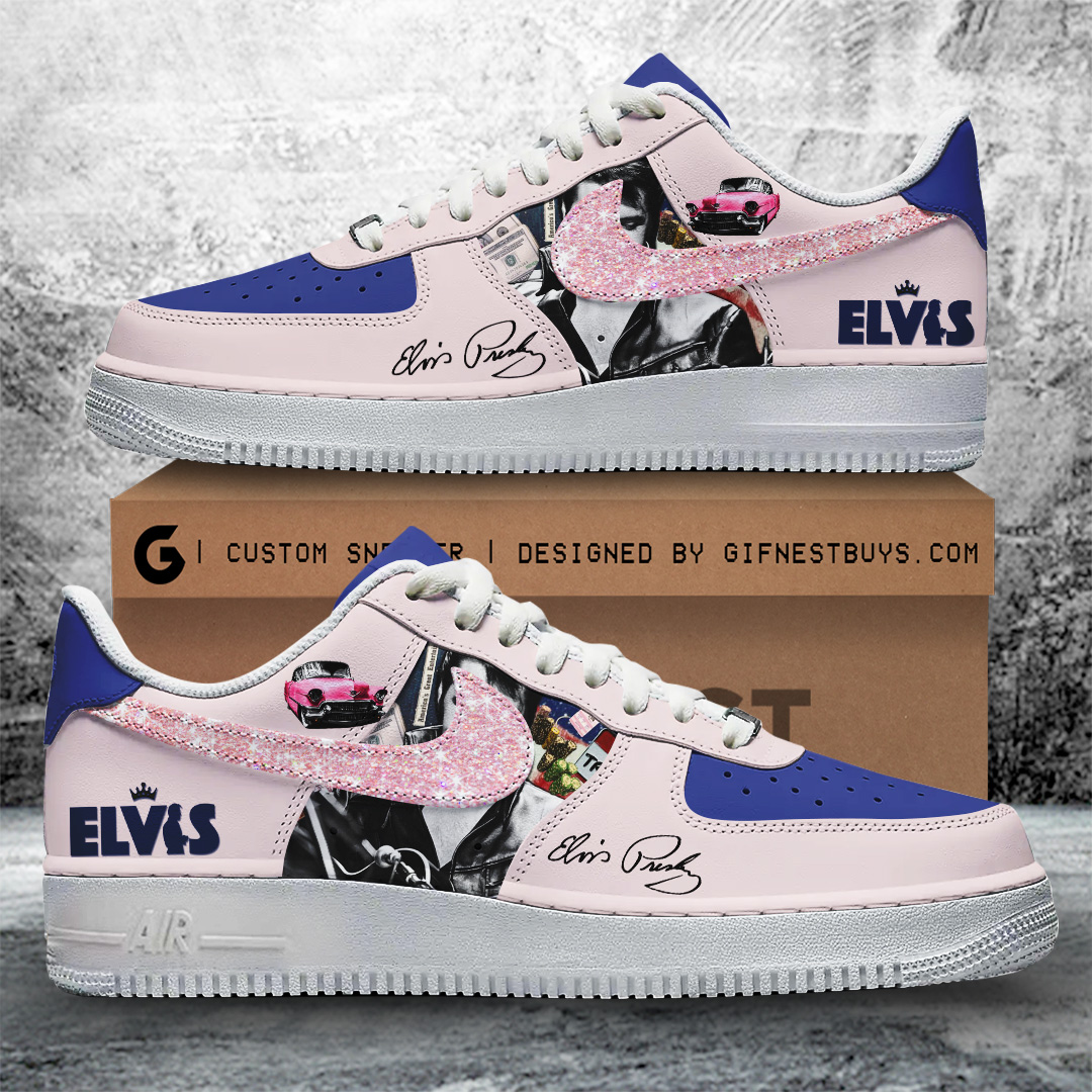 JWFancy Elvis Presley Air Low-Top Sneakers Shoes For Men And Women