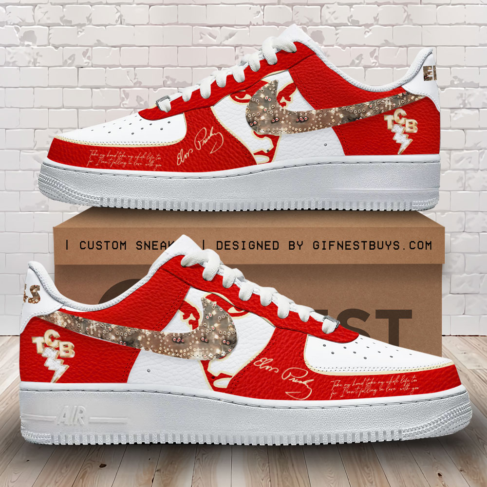 JWFancy Elvis Presley Air Low-Top Sneakers Shoes For Men And Women