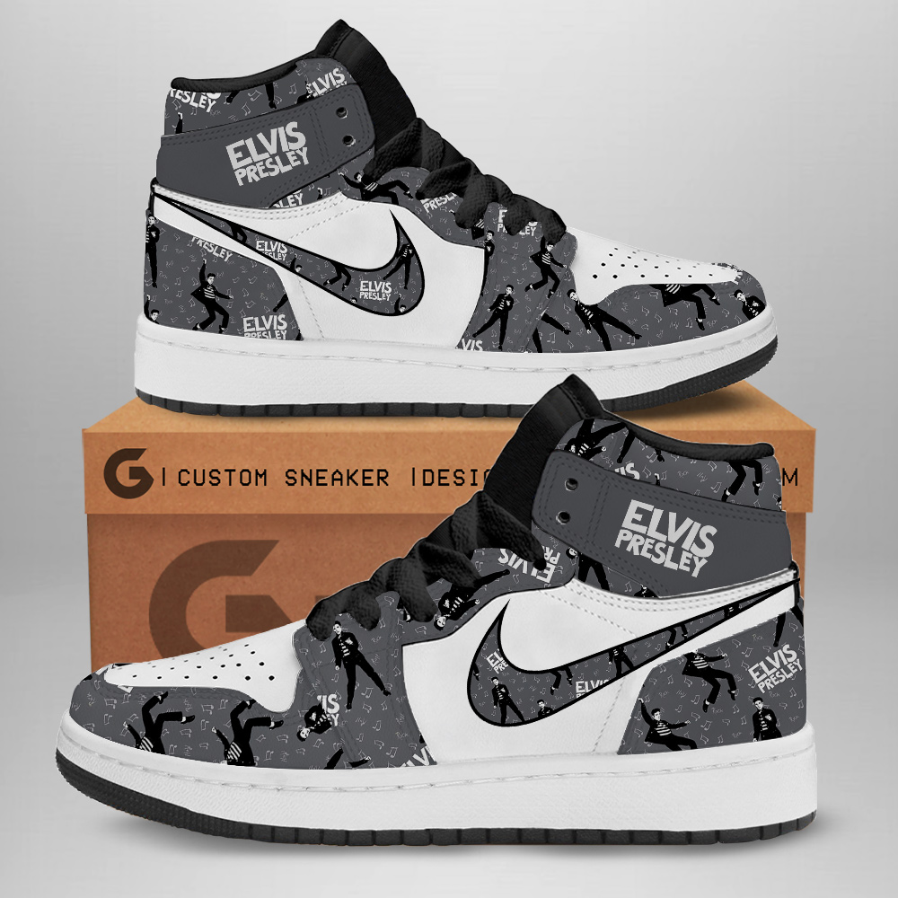 JWFancy Elvis Presley AJ1 High Sneakers Shoes For Men And Women