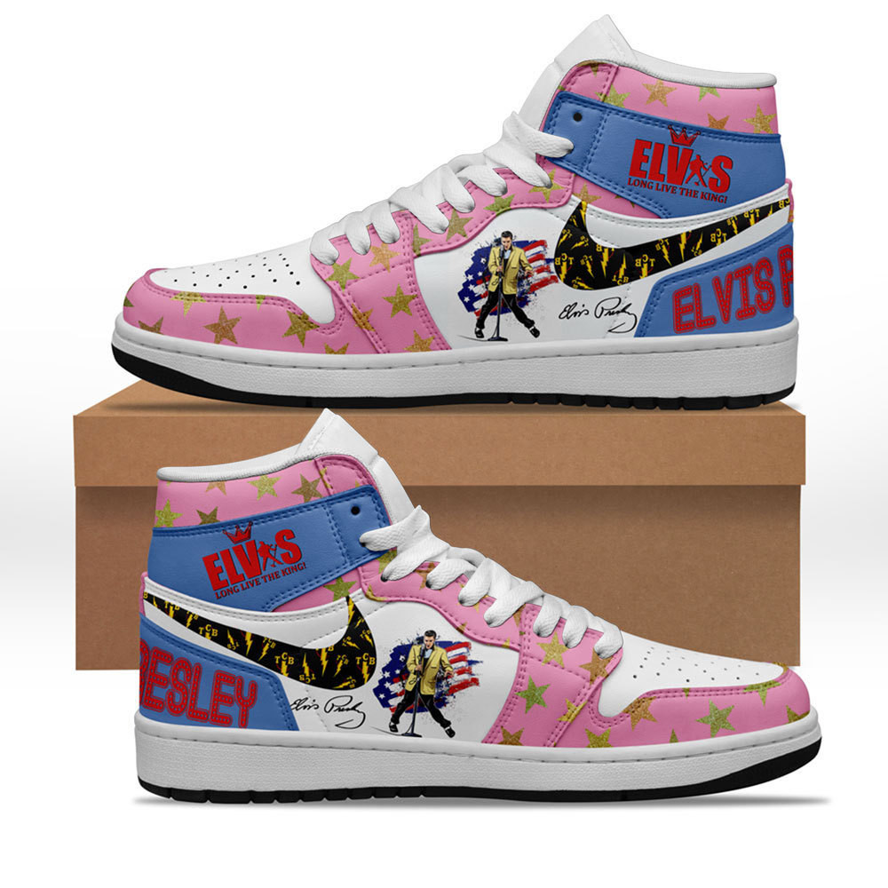 JWFancy Elvis Presley AJ1 High Sneakers Shoes For Men And Women