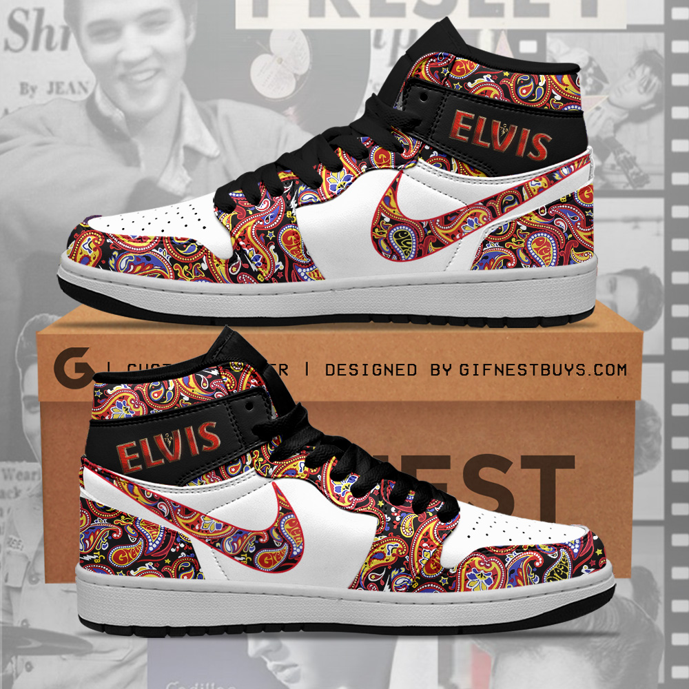 JWFancy Elvis Presley AJ1 High Sneakers Shoes For Men And Women