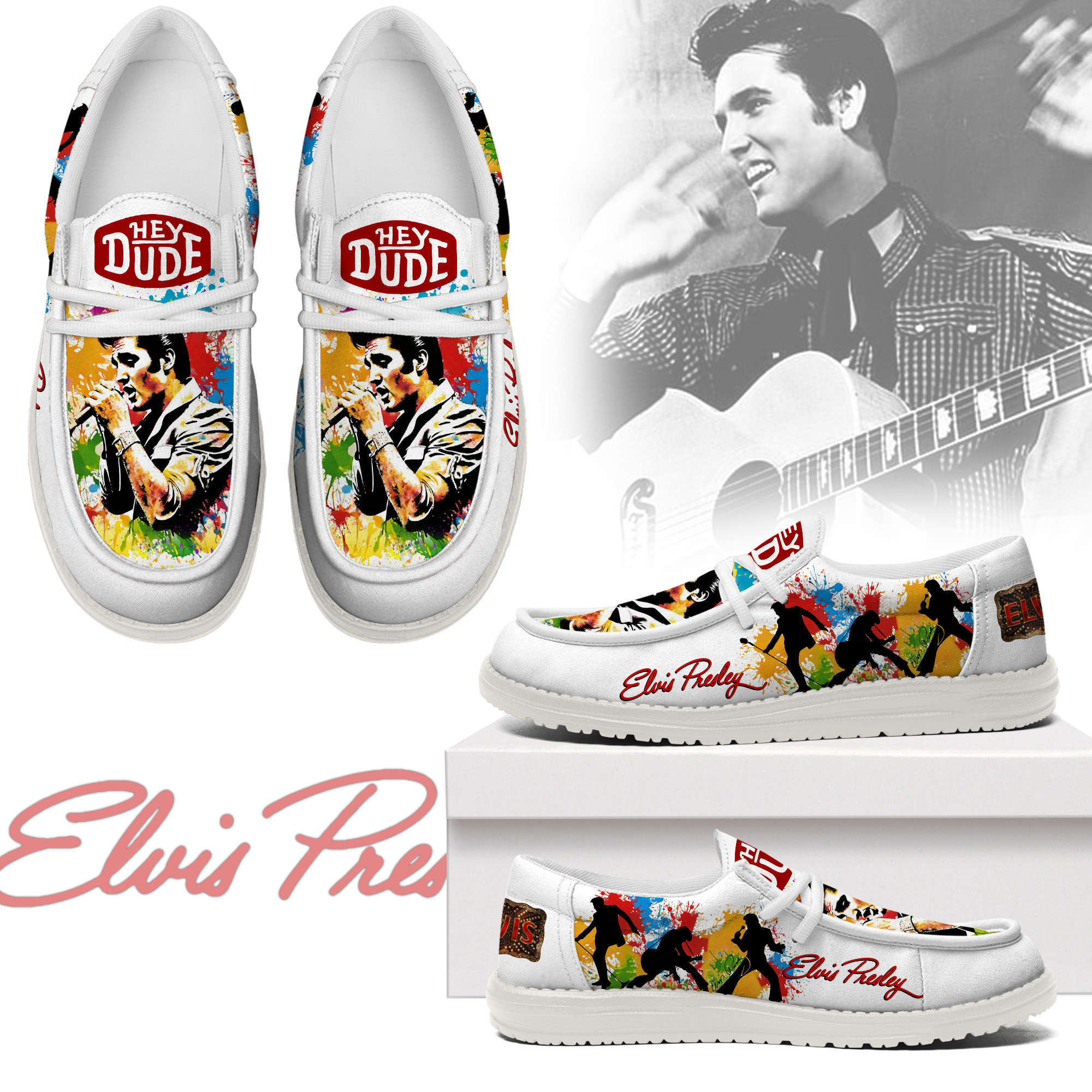 JWFancy Elvis Presley – Custom Name Hey Dude