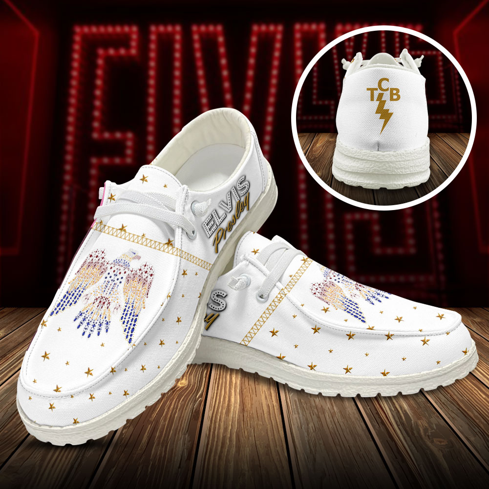 JWFancy Elvis Presley Hey Dude Shoes Wally Men's Lace Up Loafers Comfortable For Men And Women