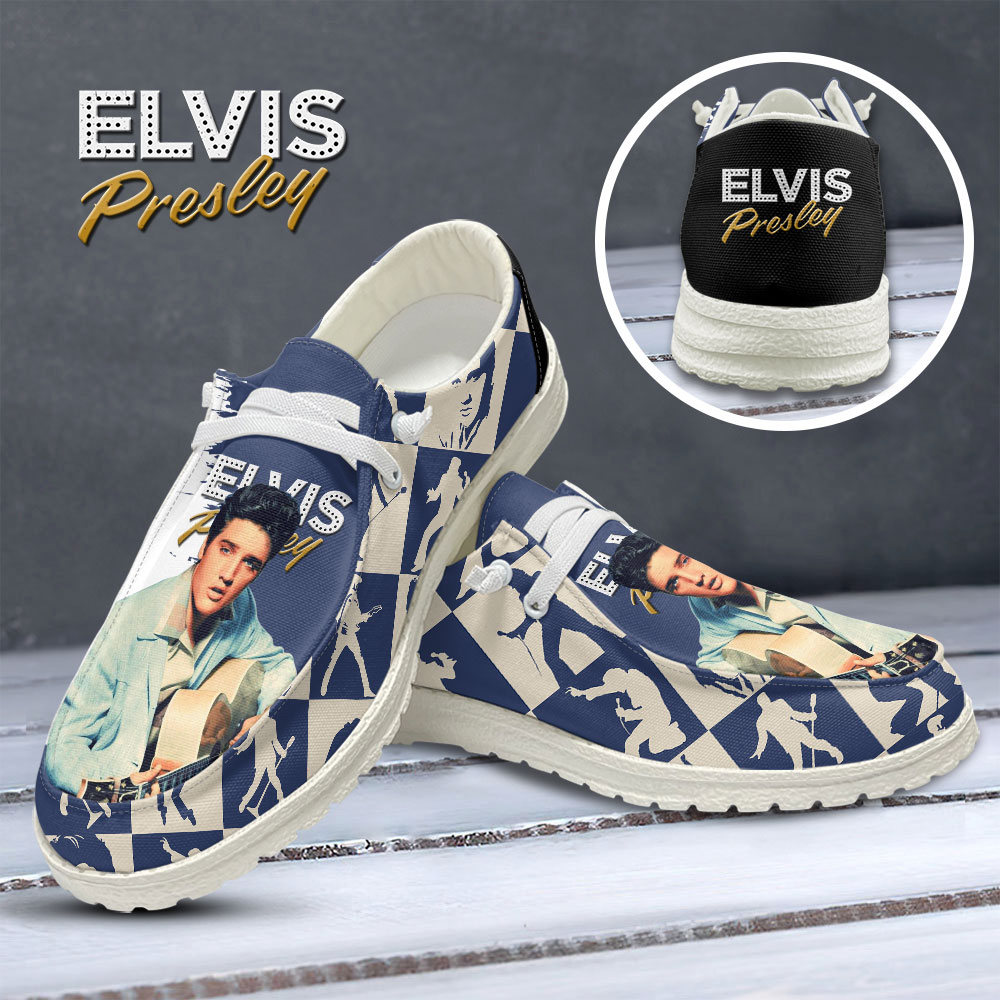 JWFancy Elvis Presley Hey Dude Shoes Wally Men's Lace Up Loafers Comfortable For Men And Women