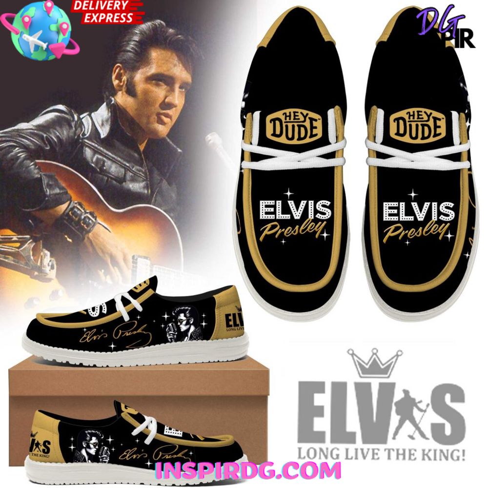 JWFancy Elvis Presley Hey Dude Shoes Wally Men's Lace Up Loafers Comfortable For Men And Women