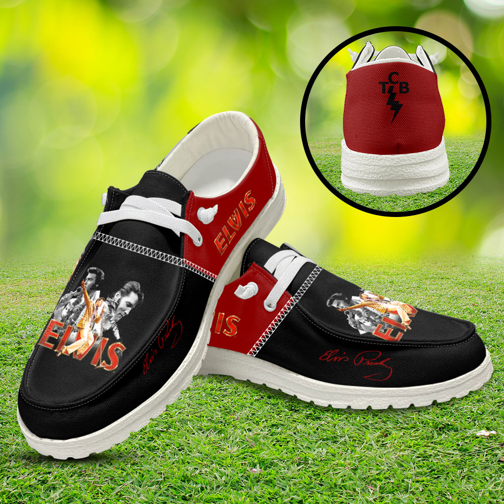 JWFancy Elvis Presley Hey Dude Shoes Wally Men's Lace Up Loafers Comfortable For Men And Women