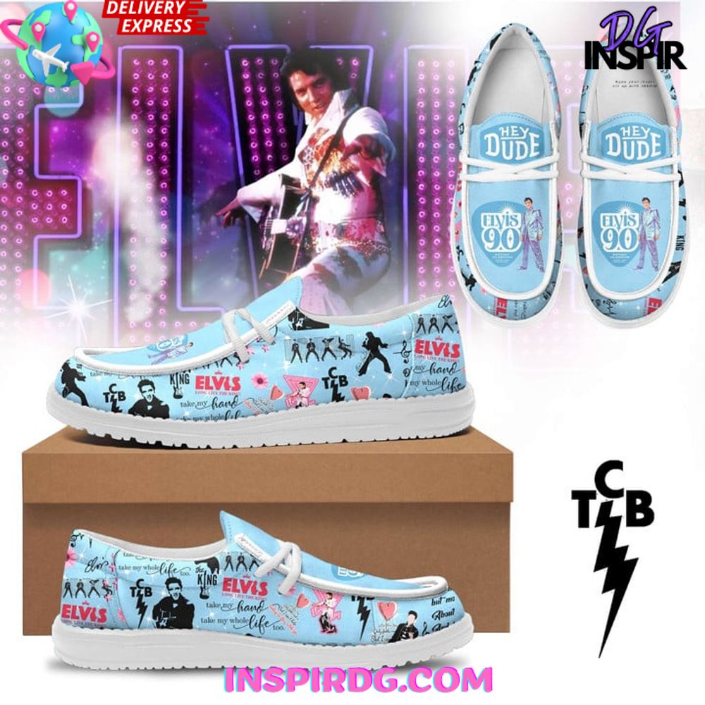 JWFancy Elvis Presley Hey Dude Shoes Wally Men's Lace Up Loafers Comfortable For Men And Women
