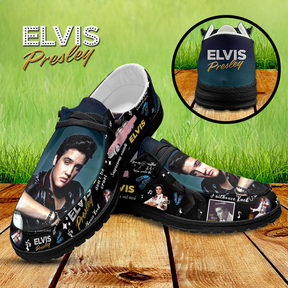 JWFancy Elvis Presley Hey Dude Shoes Wally Men's Lace Up Loafers Comfortable For Men And Women