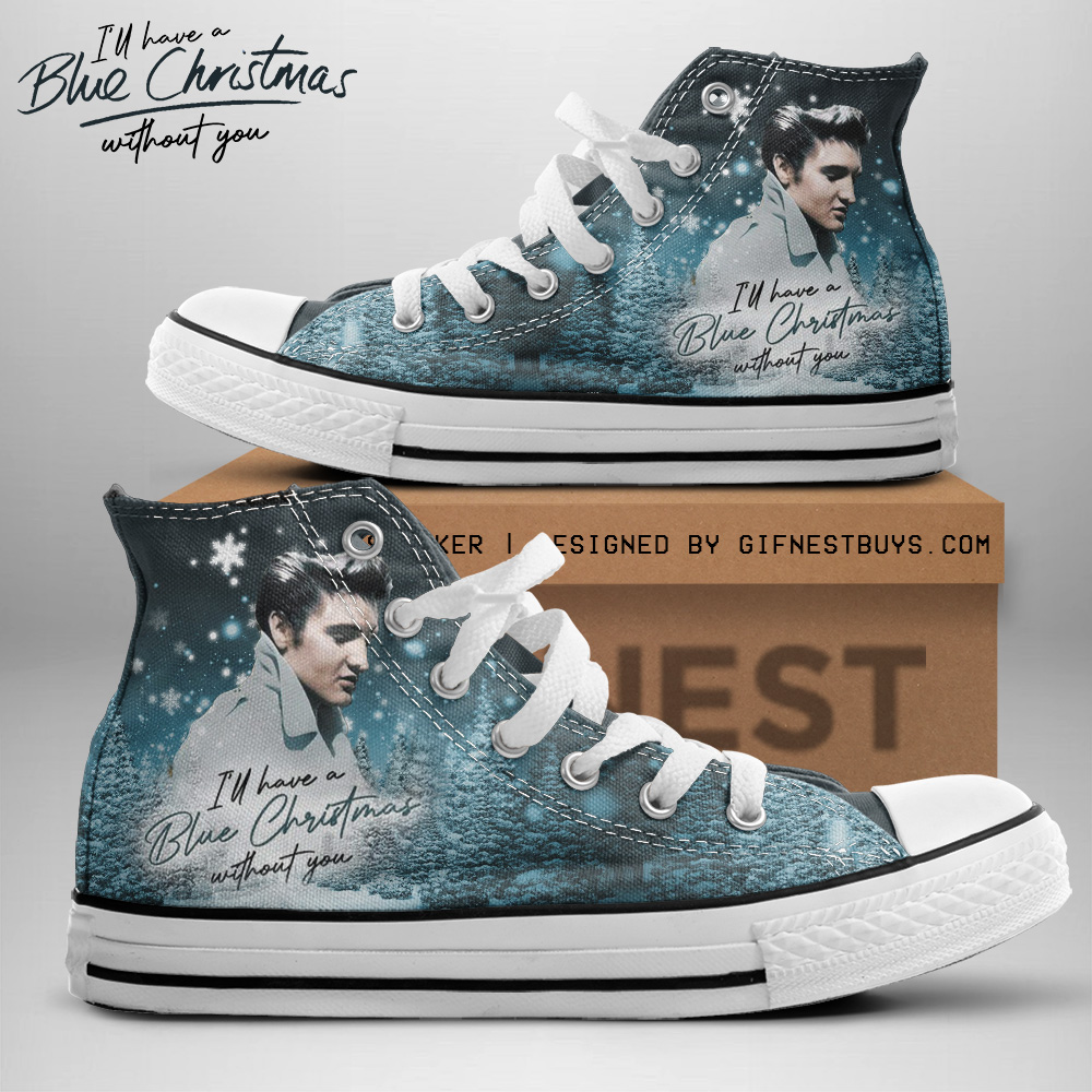 JWFancy Elvis Presley High Top Canvas Sneakers Shoes For Men And Women