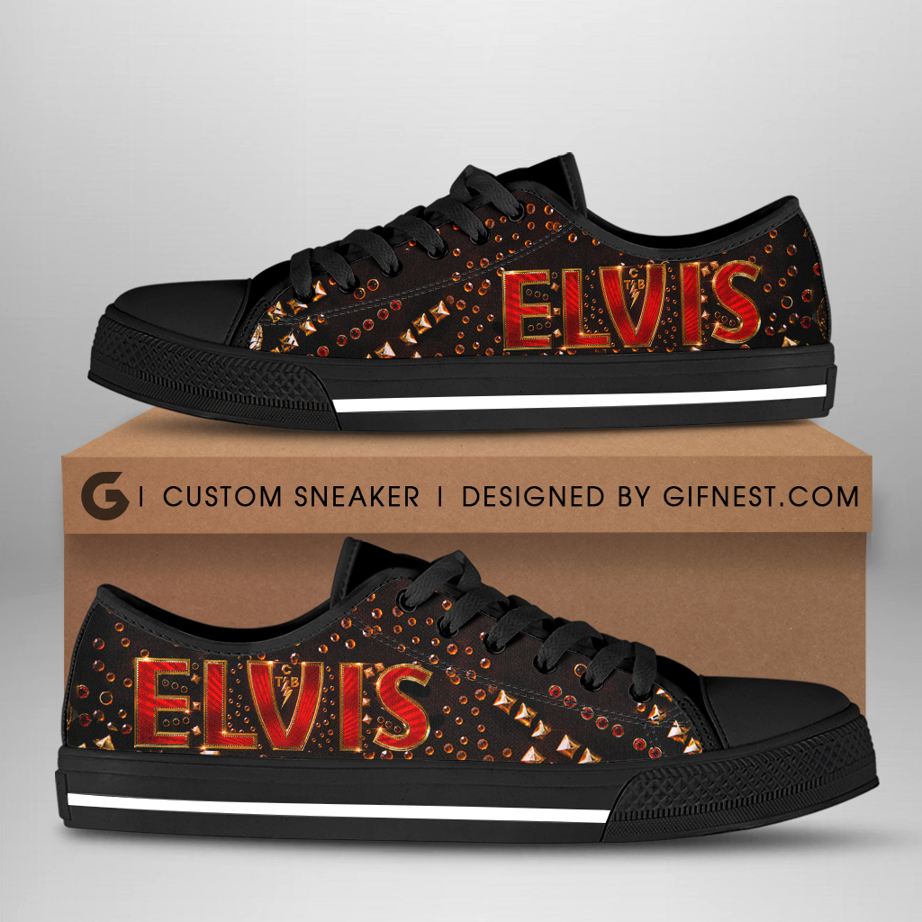 JWFancy Elvis Presley High Top Canvas Sneakers Shoes For Men And Women