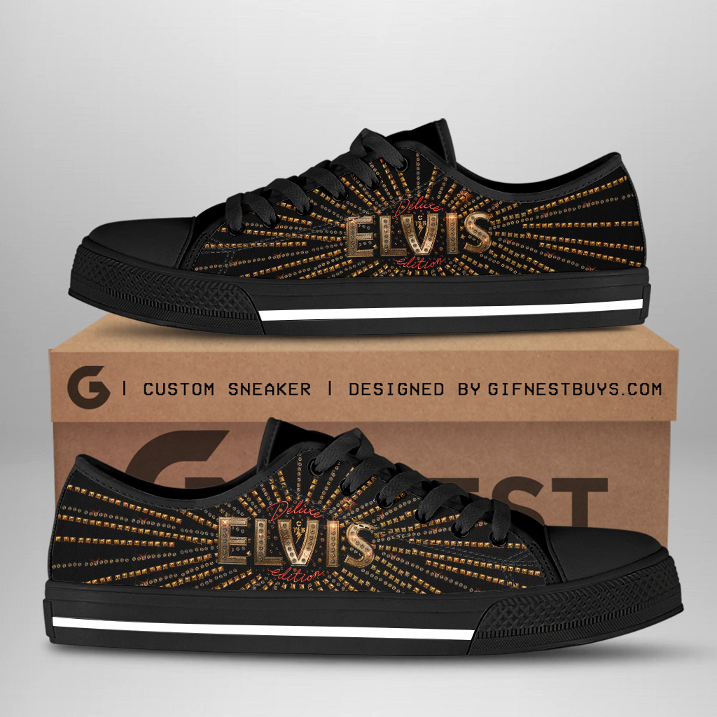 JWFancy Elvis Presley Low Top Canvas Sneakers Shoes For Men And Women
