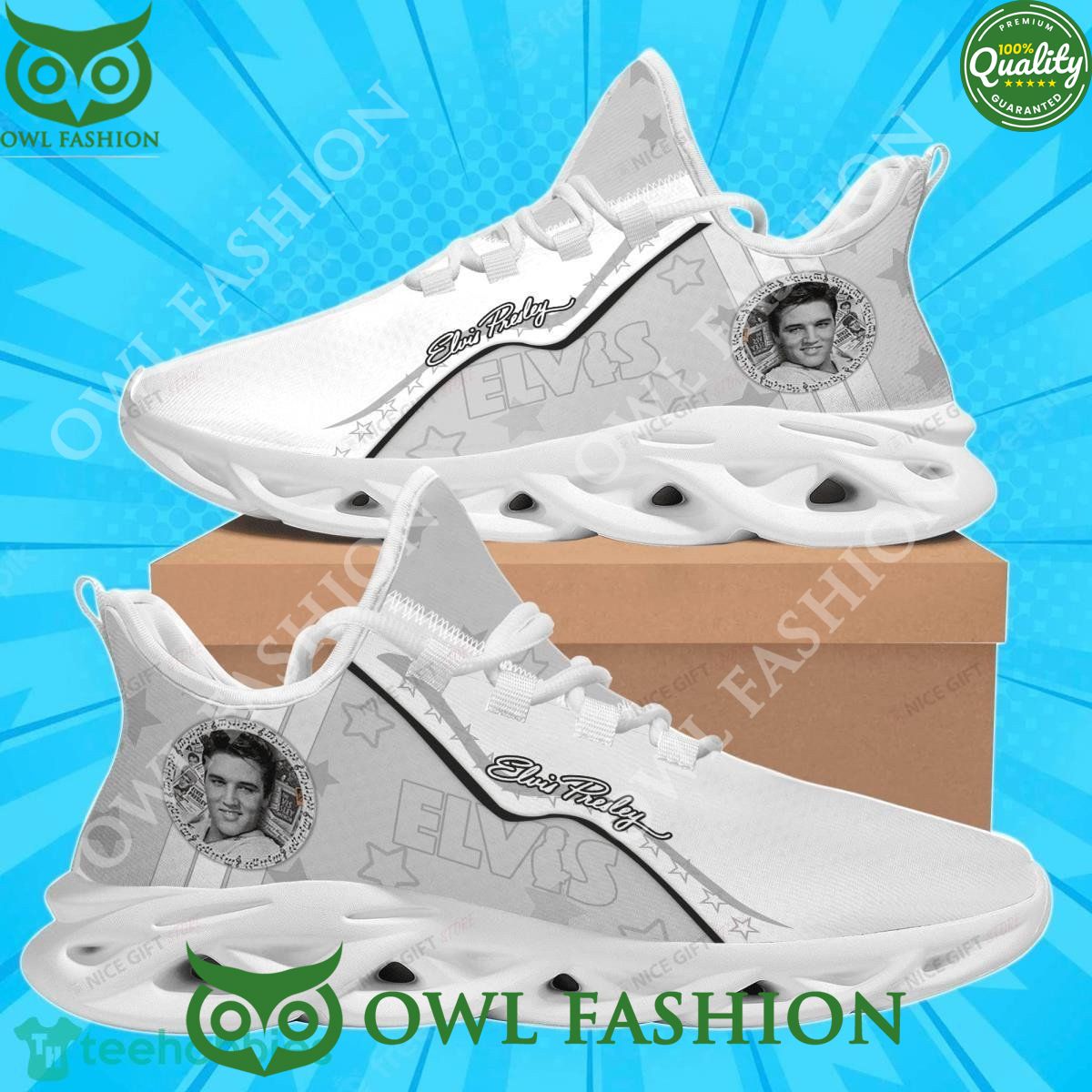 JWFancy Elvis Presley Max Soul Shoes Sneakers For Men And Women
