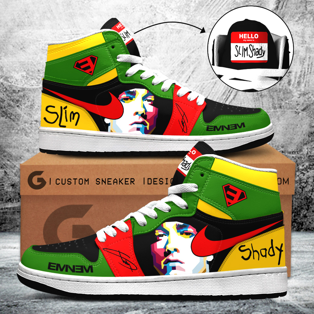 JWFancy Eminem AJ1 High Sneakers Shoes For Men And Women