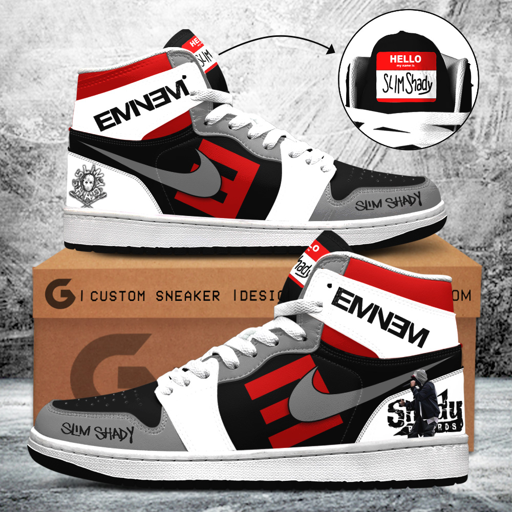 JWFancy Eminem AJ1 High Sneakers Shoes For Men And Women