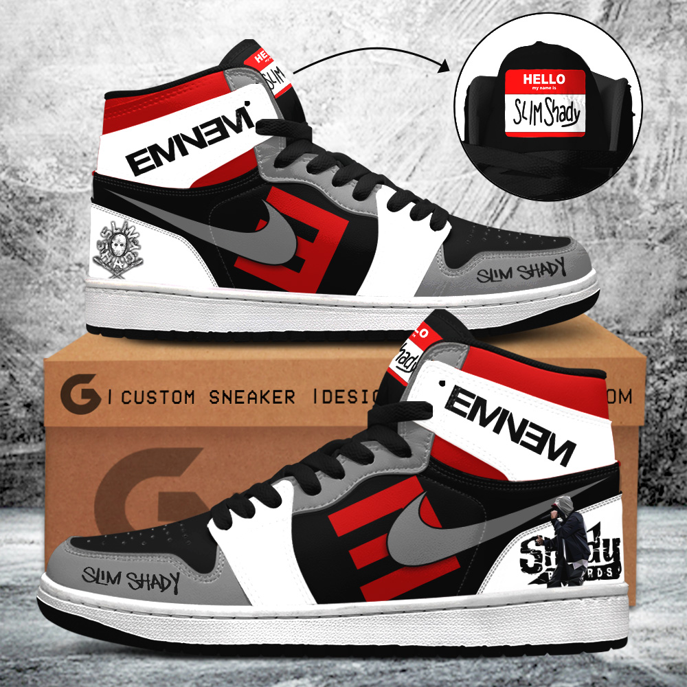 JWFancy Eminem AJ1 High Sneakers Shoes For Men And Women