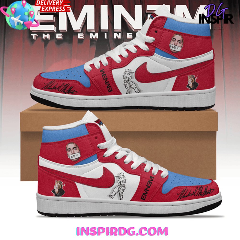 JWFancy Eminem AJ1 High Sneakers Shoes For Men And Women