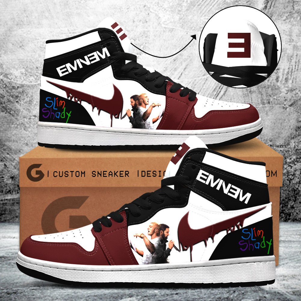 JWFancy Eminem AJ1 High Sneakers Shoes For Men And Women