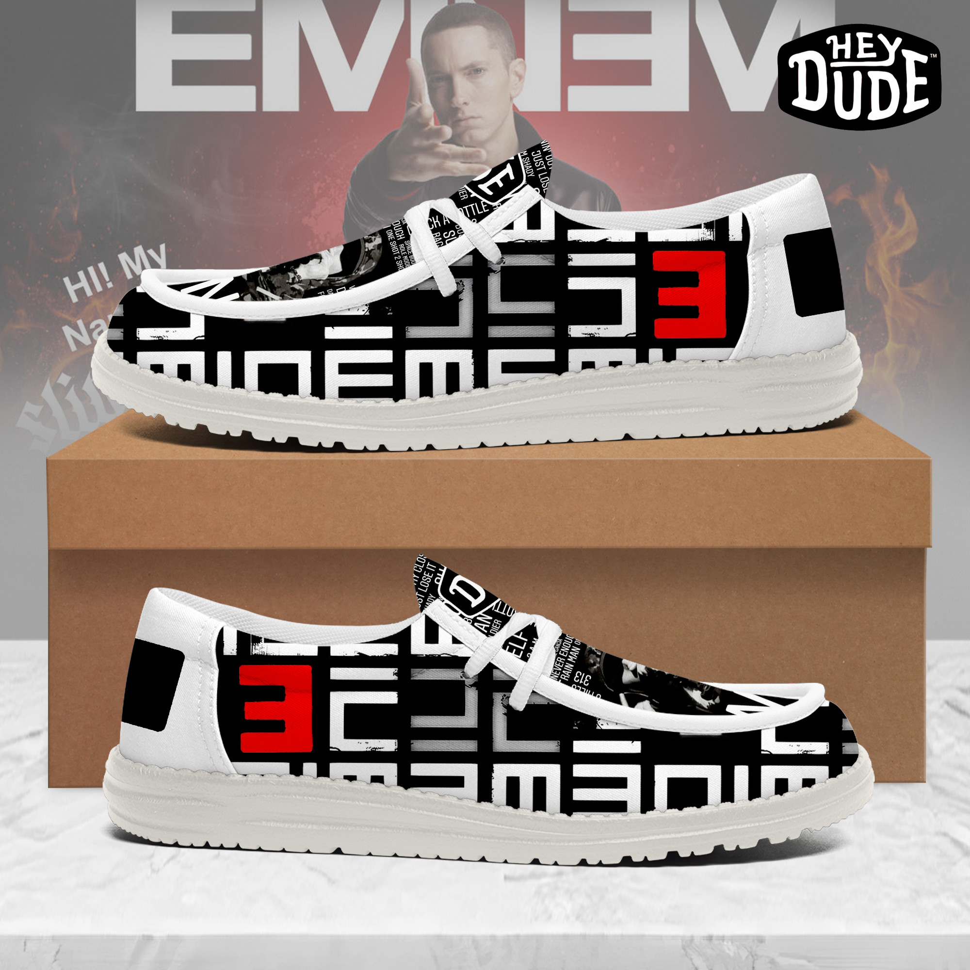 JWFancy Eminem – Custom Name Hey Dude
