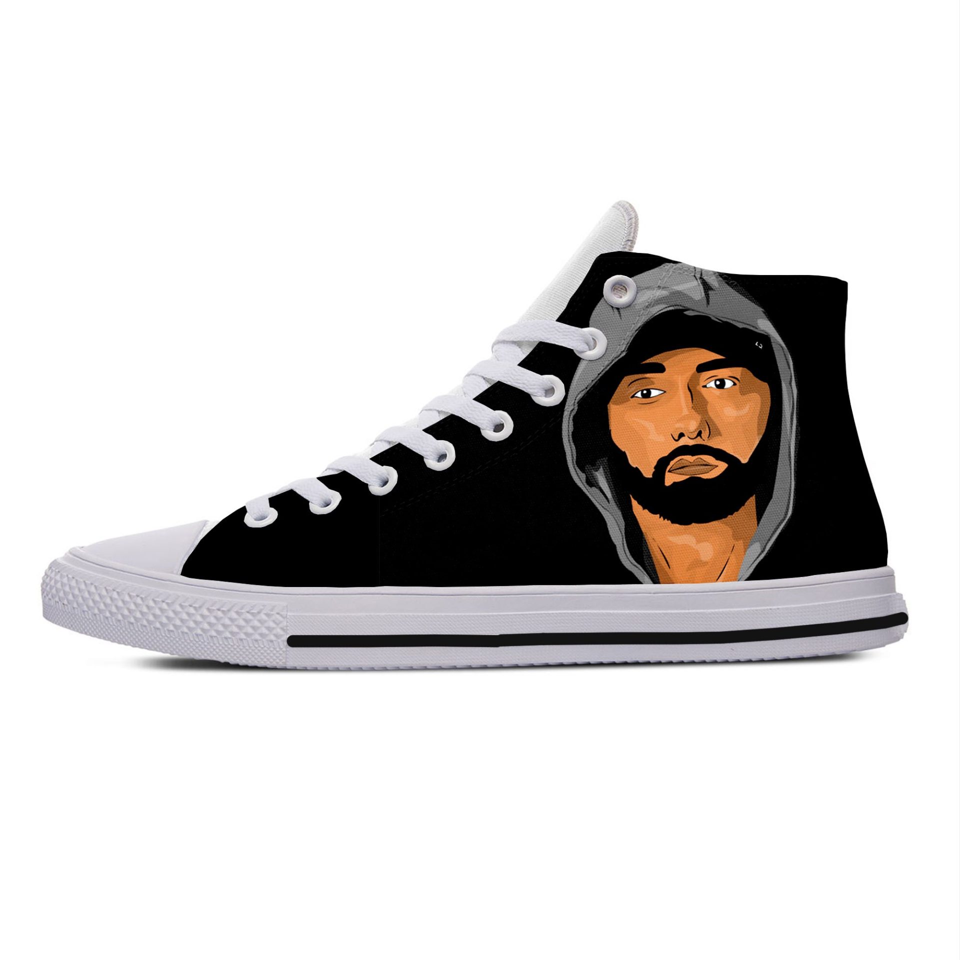 JWFancy Eminem High Top Canvas Sneakers Shoes For Men And Women
