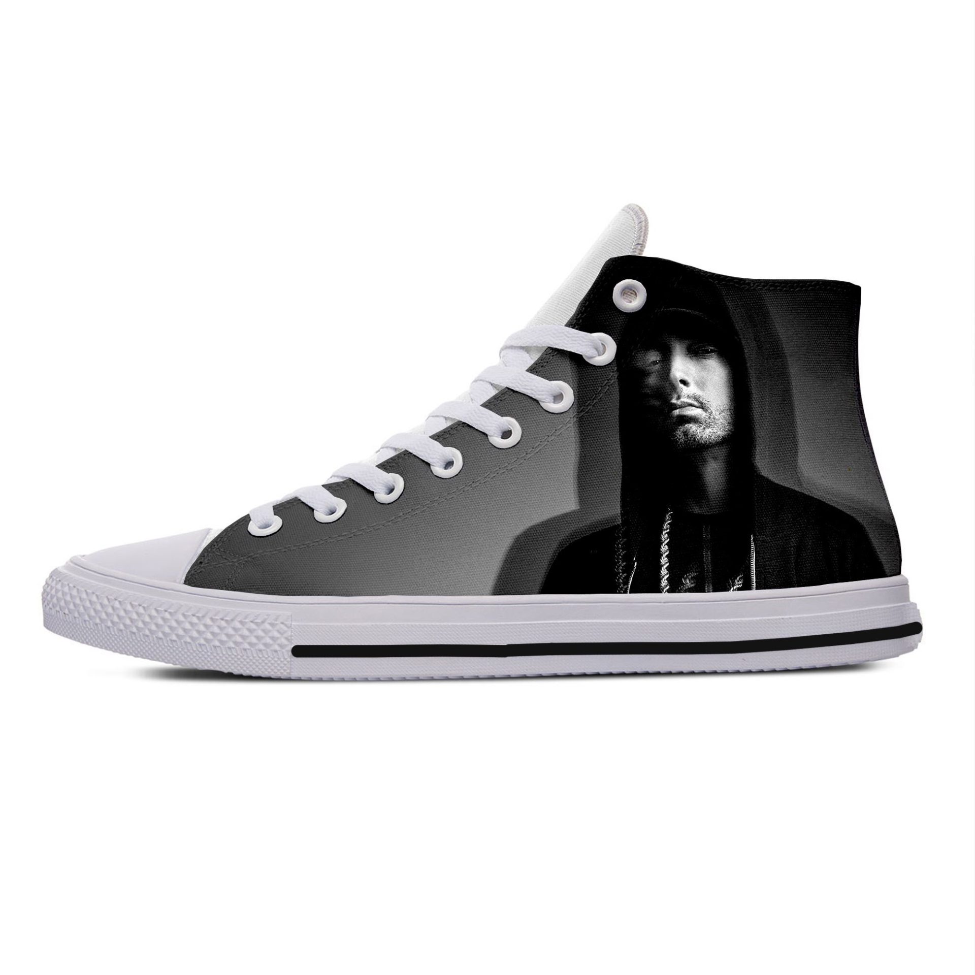 JWFancy Eminem High Top Canvas Sneakers Shoes For Men And Women
