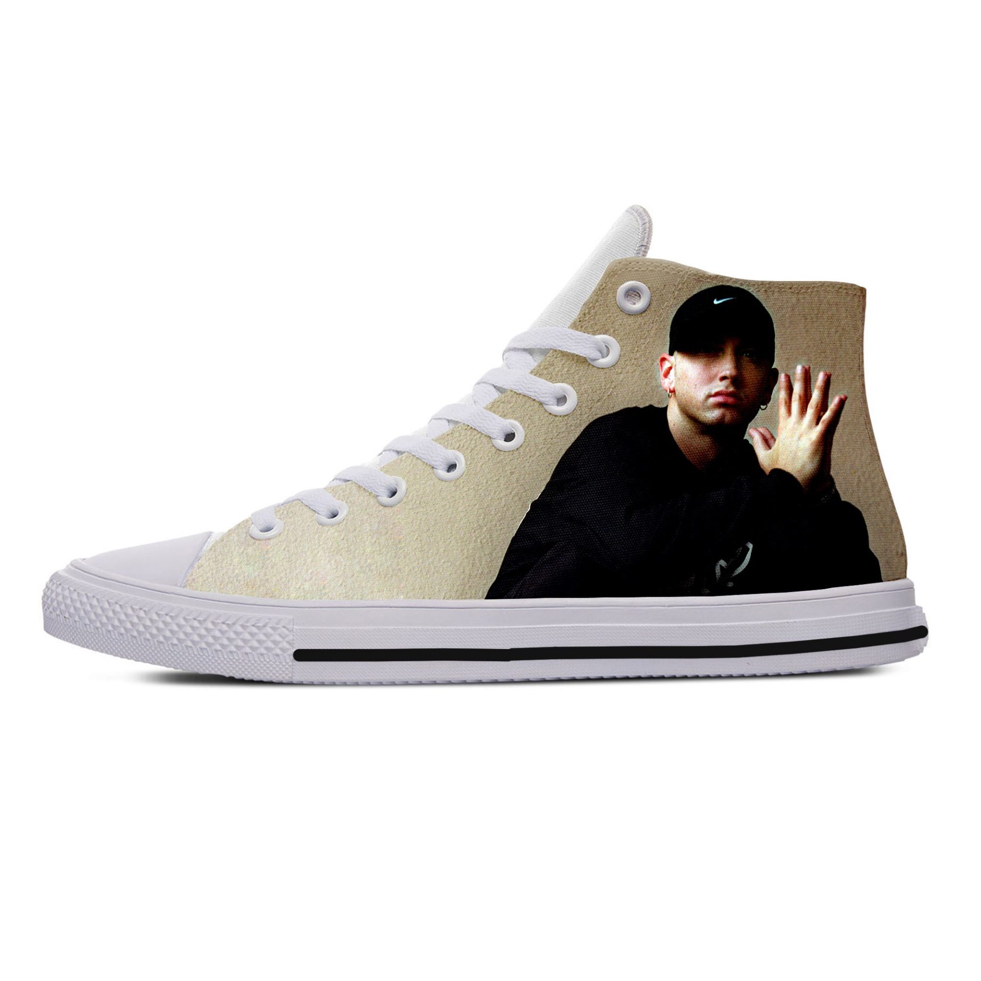 JWFancy Eminem High Top Canvas Sneakers Shoes For Men And Women