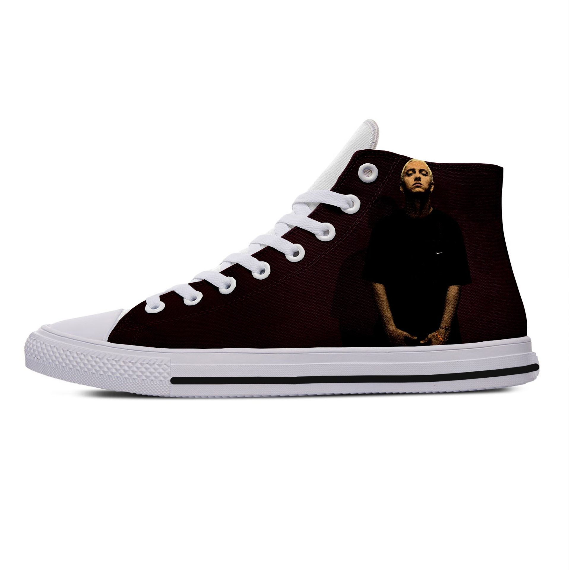 JWFancy Eminem High Top Canvas Sneakers Shoes For Men And Women