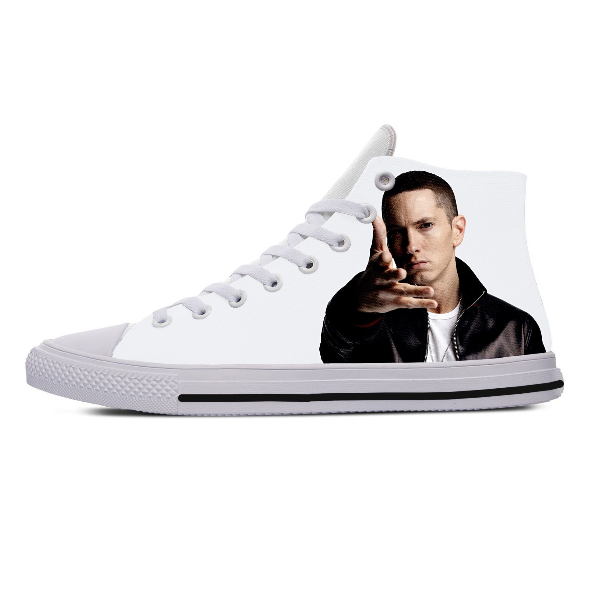 JWFancy Eminem High Top Canvas Sneakers Shoes For Men And Women