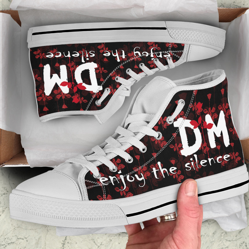 JWFancy Enjoy the Silence Depeche Mode High Top Canvas Sneakers Shoes For Men And Women