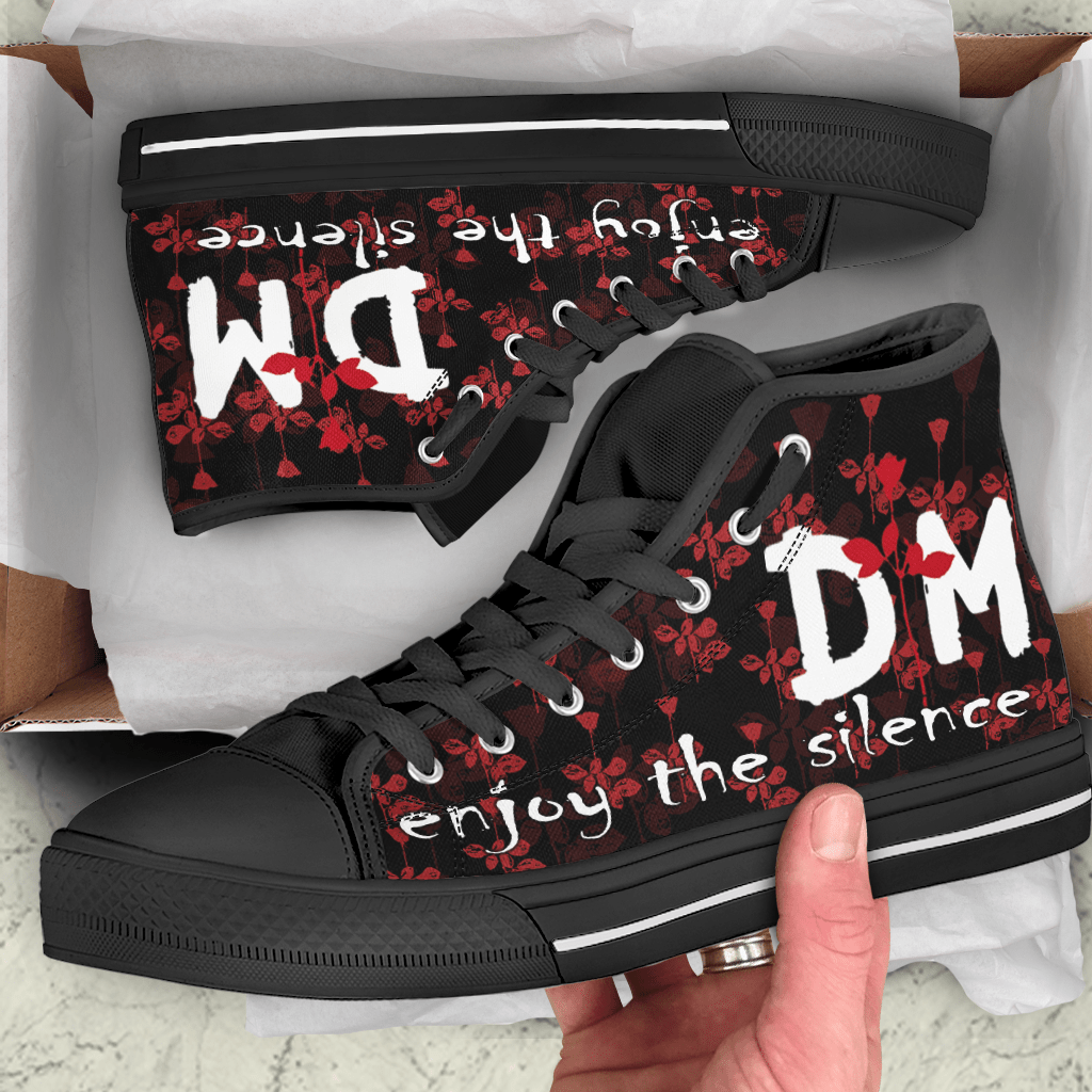 JWFancy Enjoy the Silence Depeche Mode High Top Canvas Sneakers Shoes For Men And Women