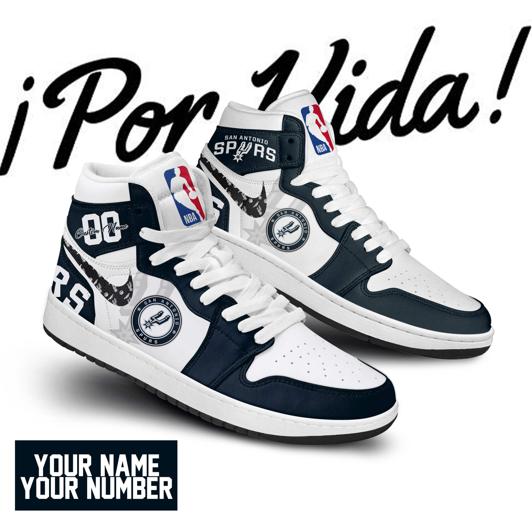 JWFancy Erie BayHawks AJ1 High Sneakers Shoes For Men And Women
