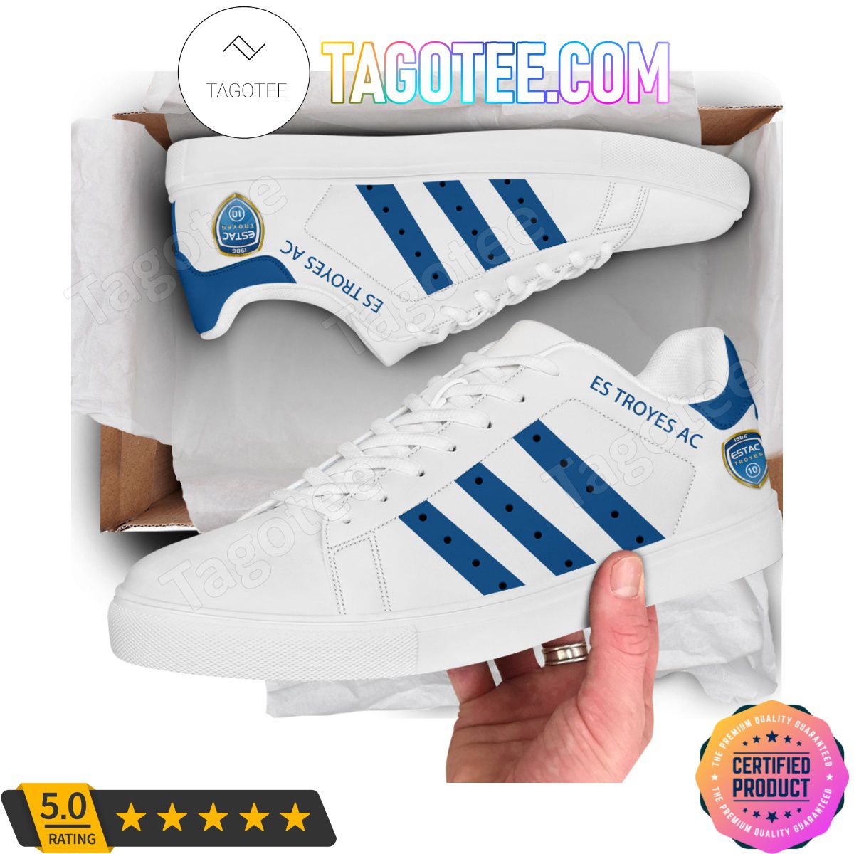 JWFancy ES Troyes AC Skate Stan Shoes Sneakes For Men And Women