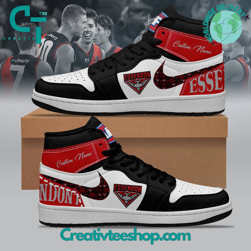 JWFancy Essendon Bombers AJ1 High Sneakers Shoes For Men And Women