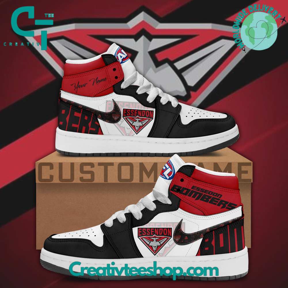 JWFancy Essendon Bombers AJ1 High Sneakers Shoes For Men And Women