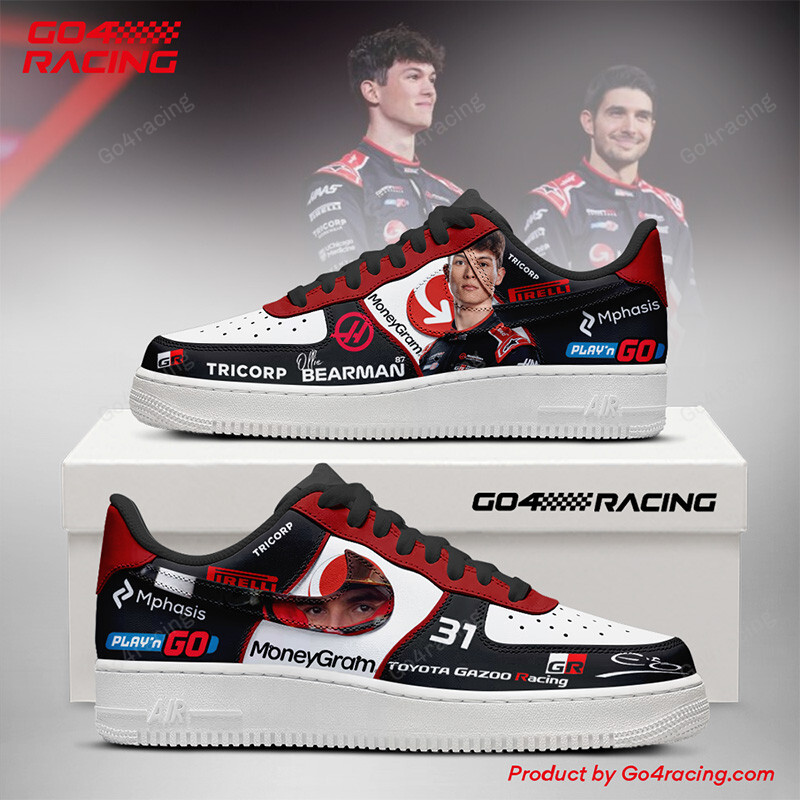 JWFancy Esteban Ocon x Oliver Bearman - Haas Air Low-Top Sneakers Shoes For Men And Women