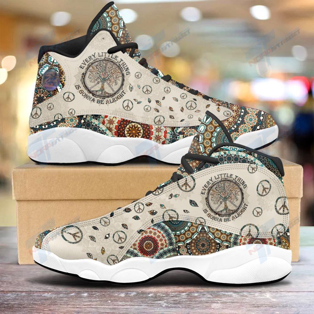 JWFancy Every Little Thing Is Gonna Be Alright AJ13 Sneakers Shoes For Men And Women
