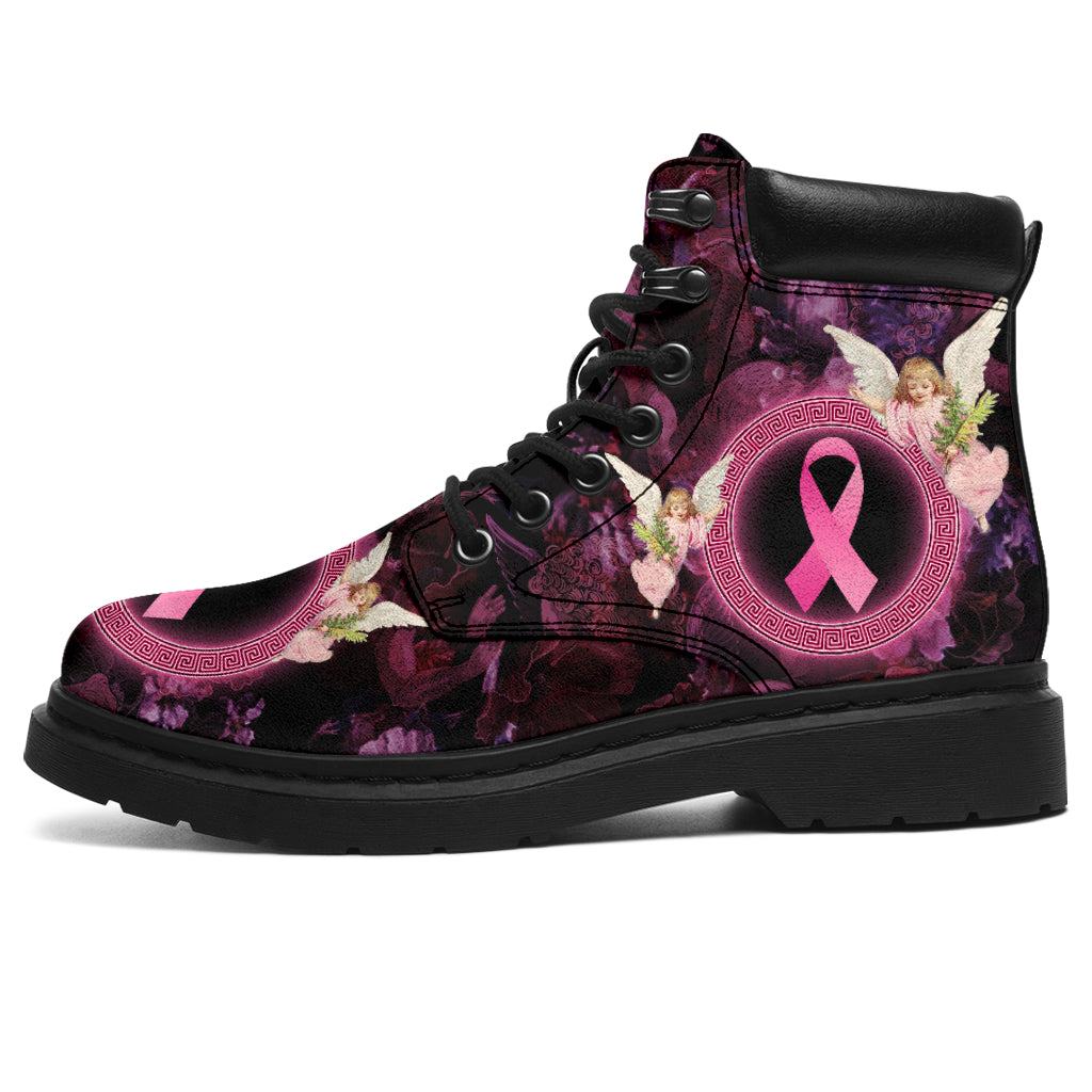 JWFancy Faith Hope Love Angel Breast Cancer Awareness Boots Shoes For Men And Women