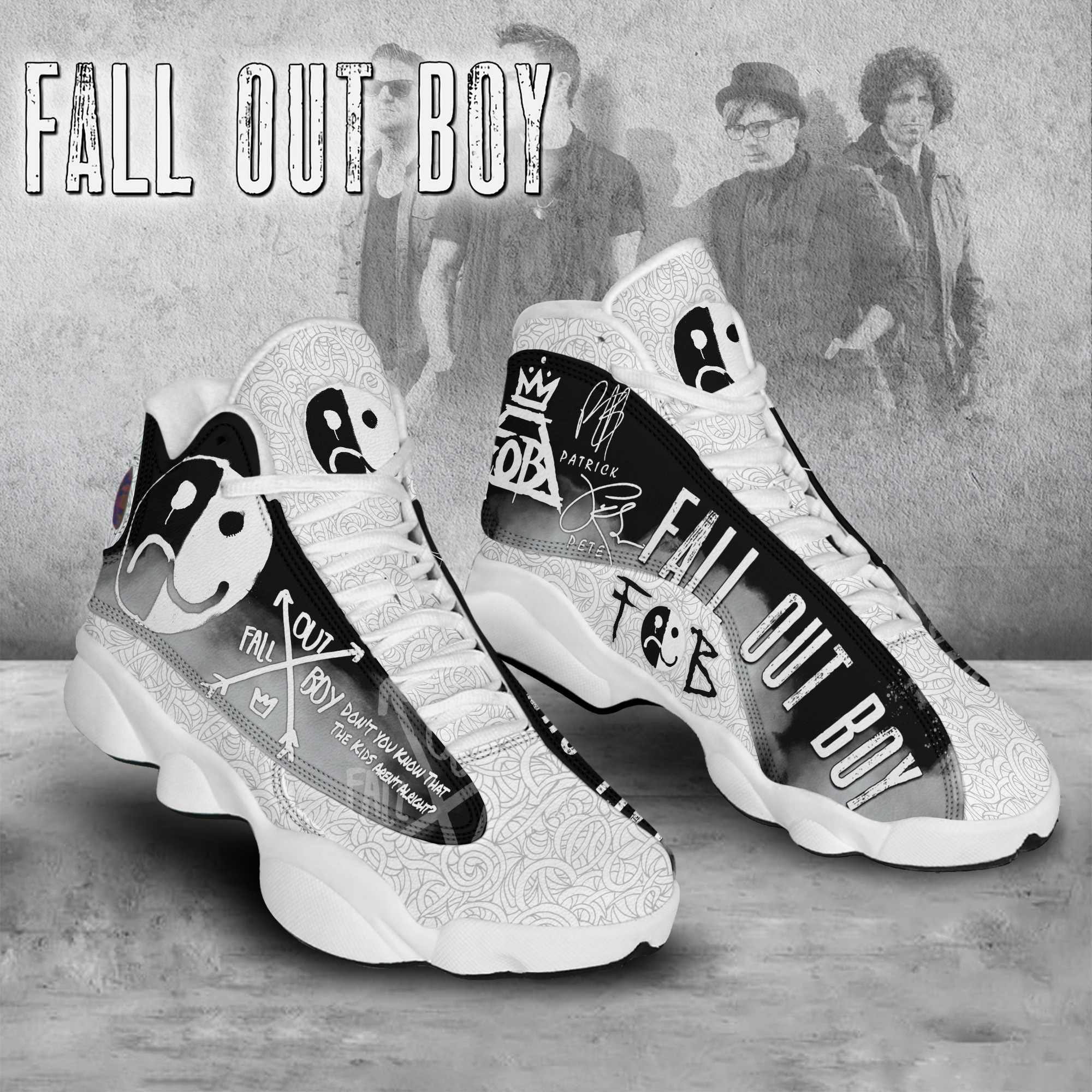 JWFancy Fall Out Boy AJ13 Sneakers Shoes For Men And Women