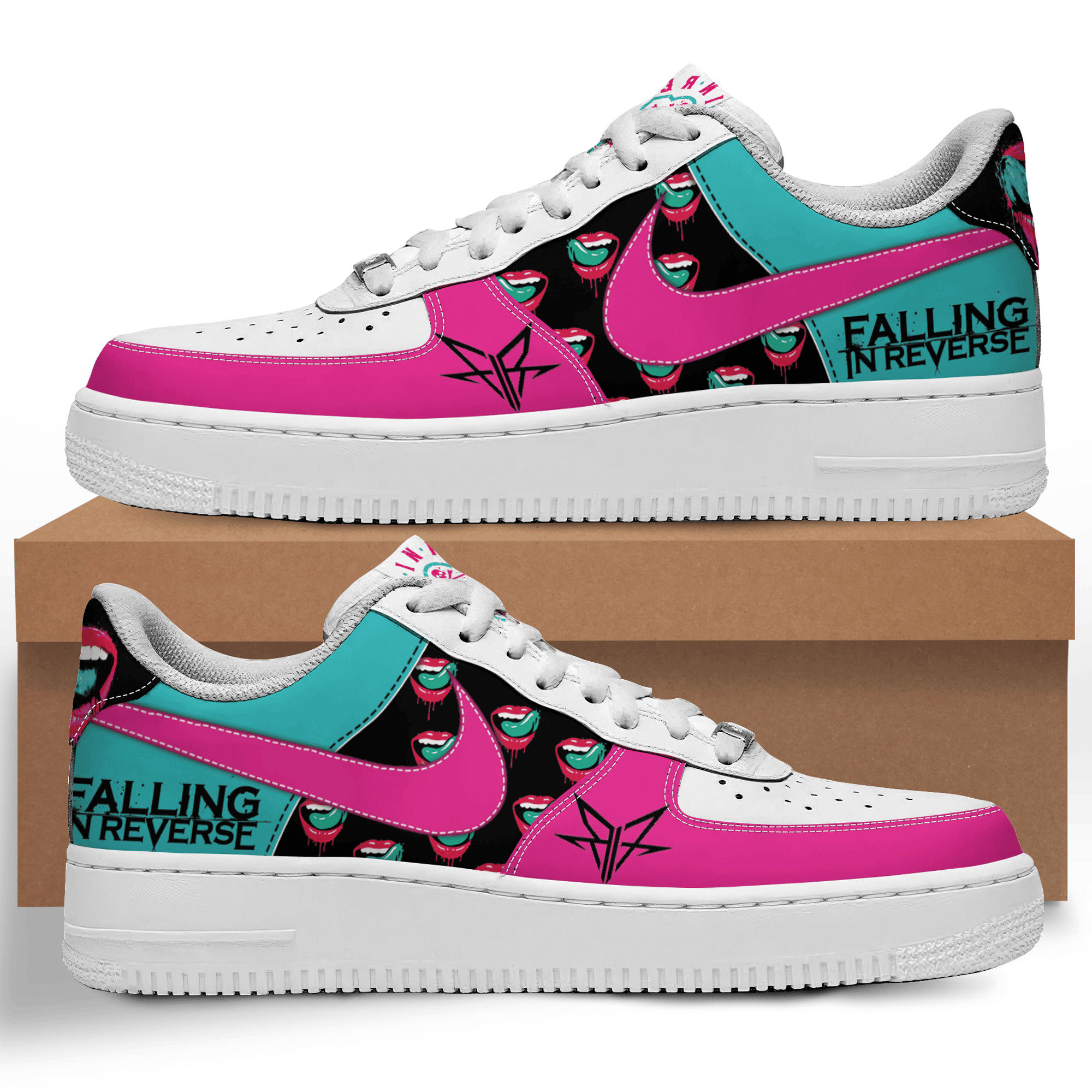 JWFancy Falling In Reverse Air Low-Top Sneakers Shoes For Men And Women