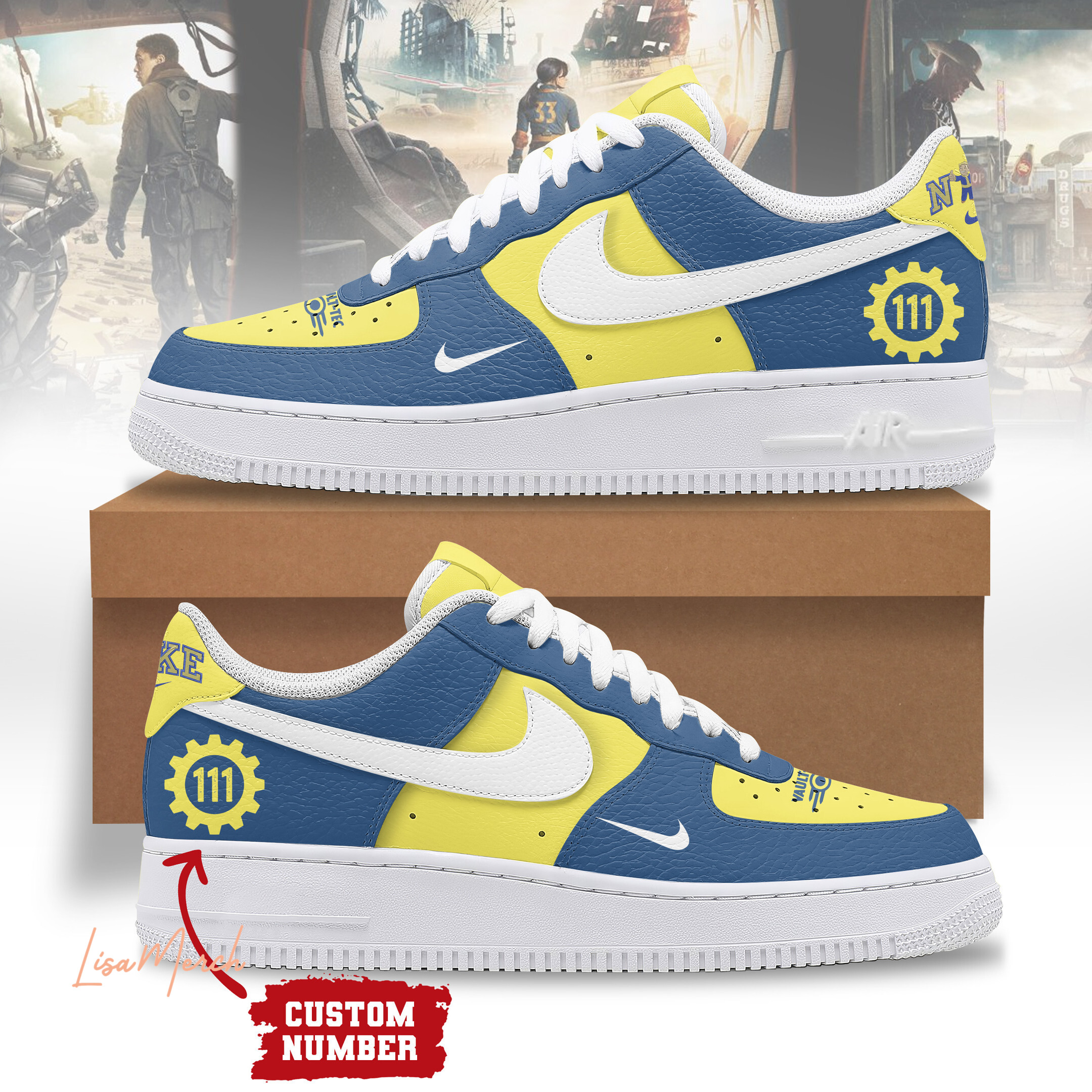 JWFancy Fallout Air Low-Top Sneakers Shoes For Men And Women