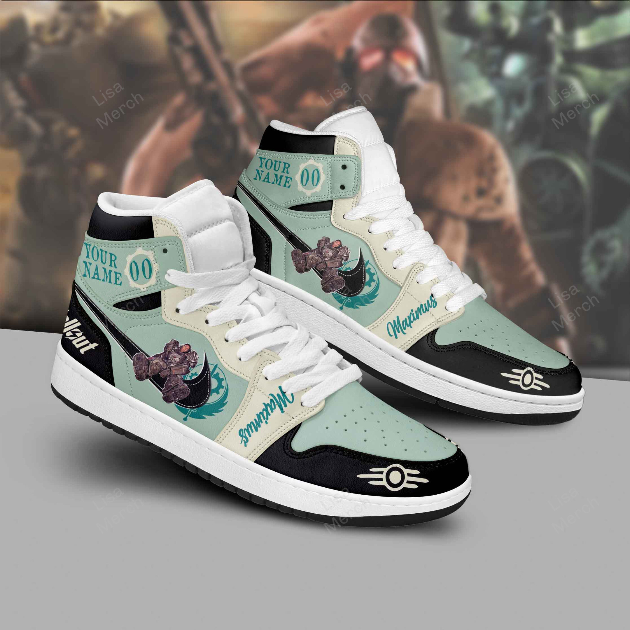 JWFancy Fallout AJ1 High Sneakers Shoes For Men And Women