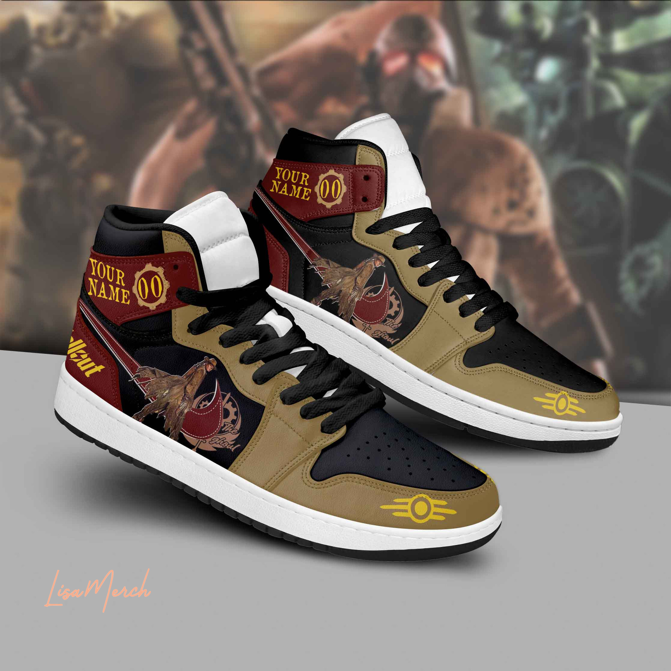 JWFancy Fallout AJ1 High Sneakers Shoes For Men And Women