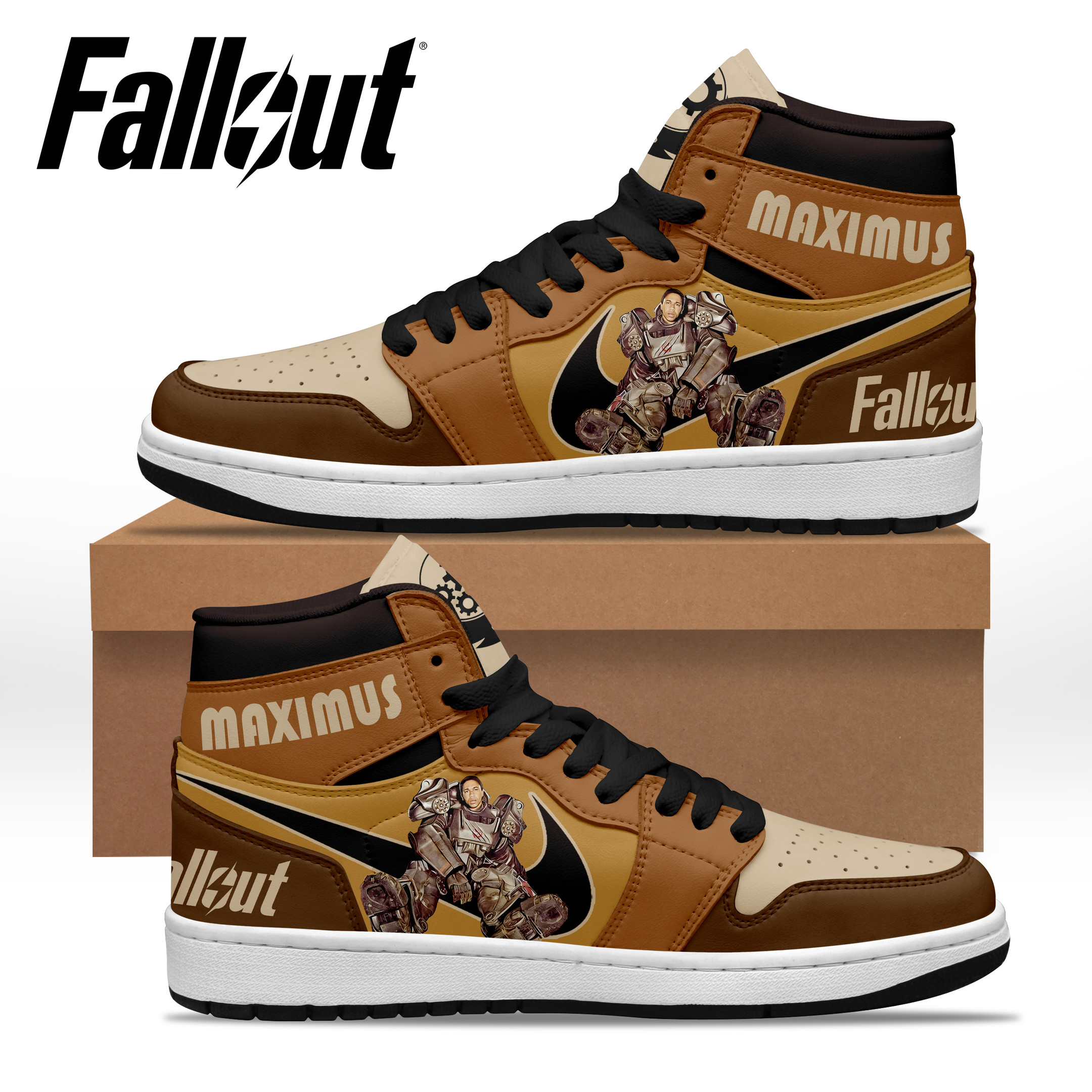 JWFancy Fallout AJ1 High Sneakers Shoes For Men And Women
