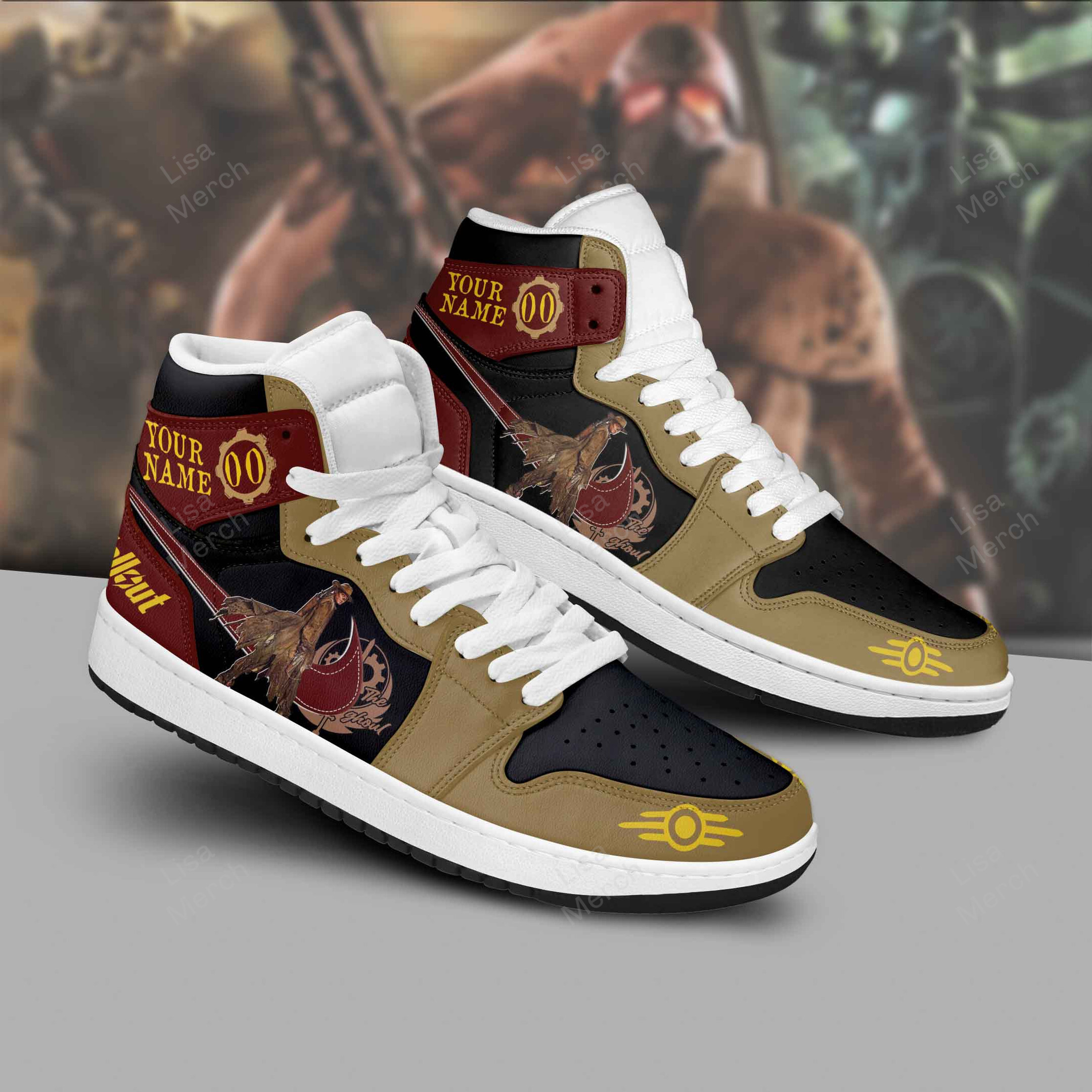 JWFancy Fallout AJ1 High Sneakers Shoes For Men And Women