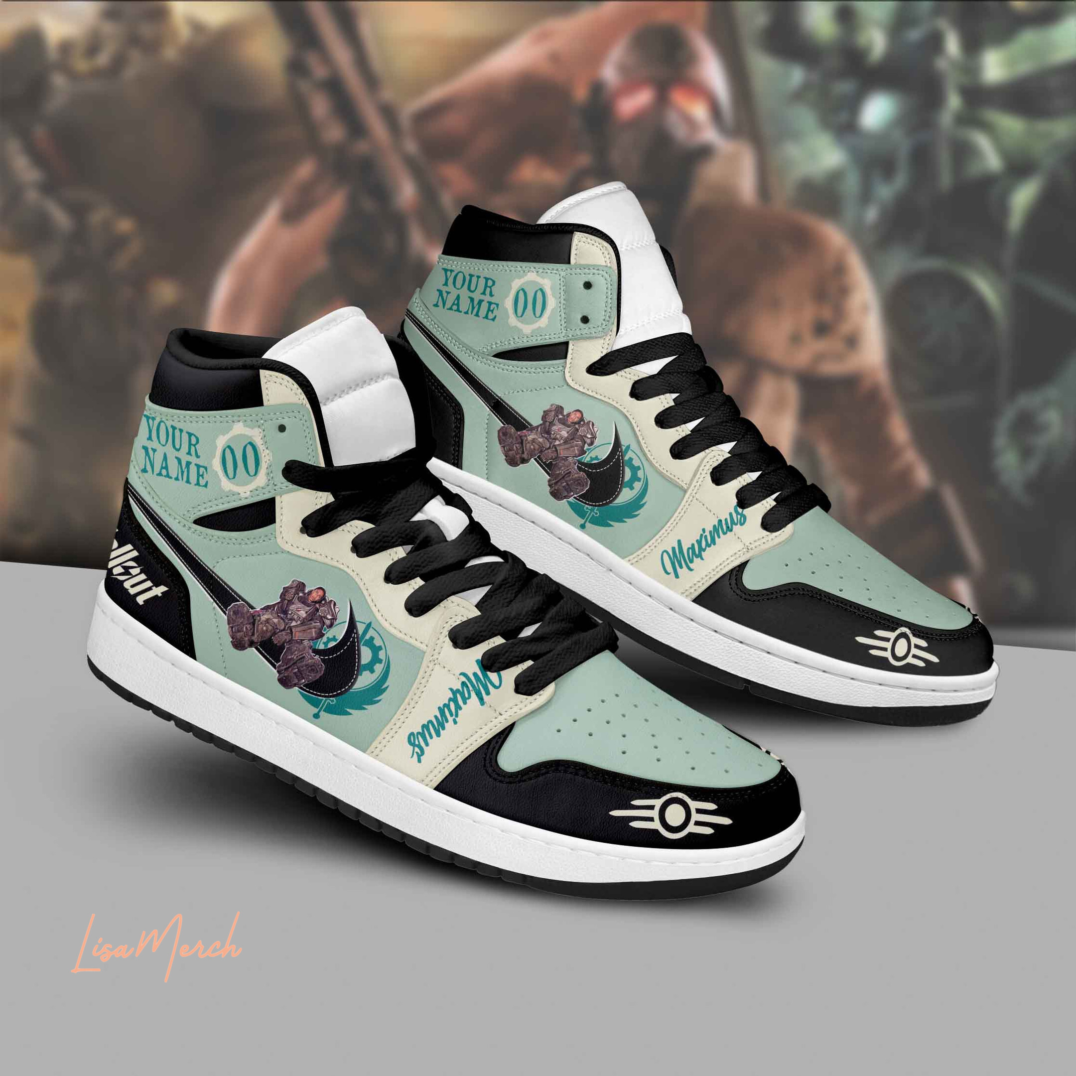 JWFancy Fallout AJ1 High Sneakers Shoes For Men And Women