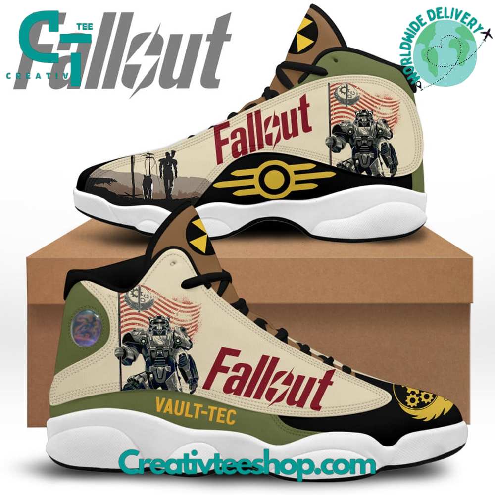 JWFancy Fallout Vault Tec AJ13 Sneakers Shoes For Men And Women