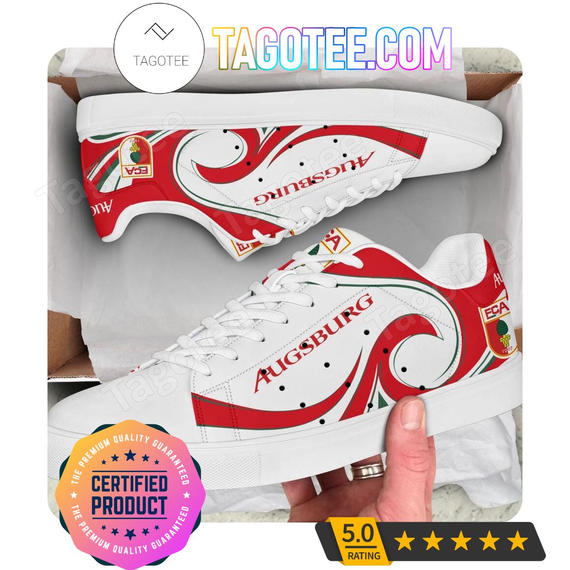 JWFancy FC Augsburg Skate Stan Shoes Sneakes For Men And Women