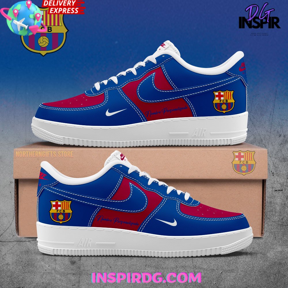 JWFancy FC Barcelona Air Low-Top Sneakers Shoes For Men And Women