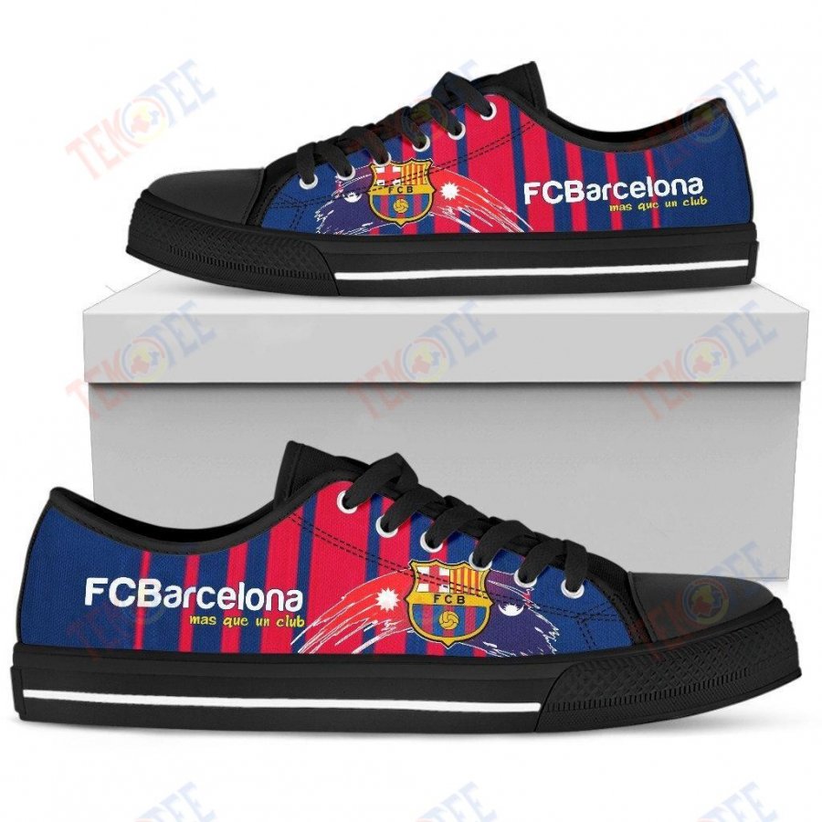 JWFancy FC Barcelona Low Top Canvas Sneakers Shoes For Men And Women